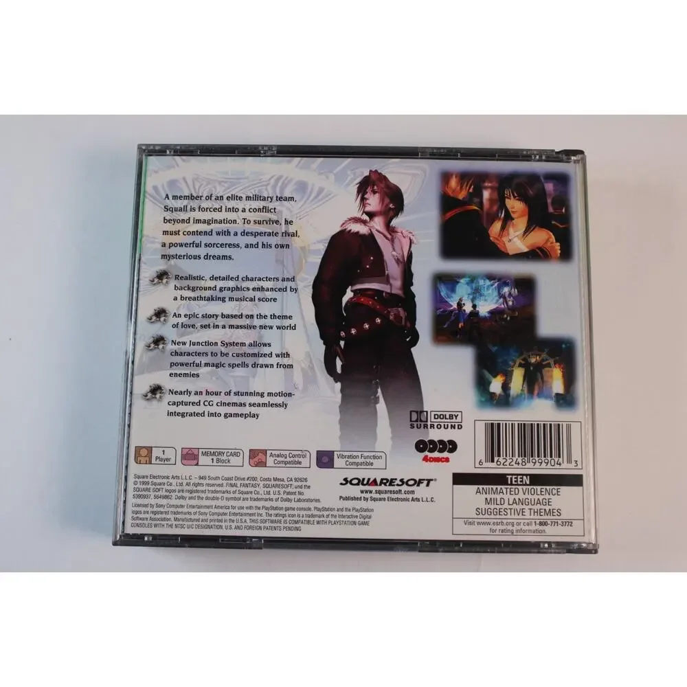 Final Fantasy VIII Greatest Hits (Sony PlayStation 1, PS1) Authentic, Tested